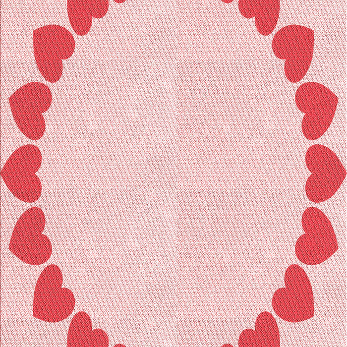 Patterned Light Rose Pink Rug, pat1414rd