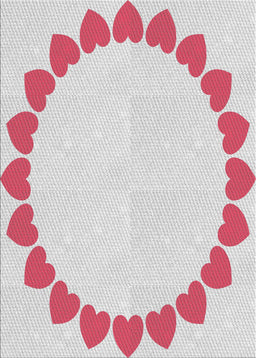 Patterned Tulip Pink Novelty Rug, pat1414
