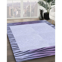 Patterned Blue Rug, pat1415blu