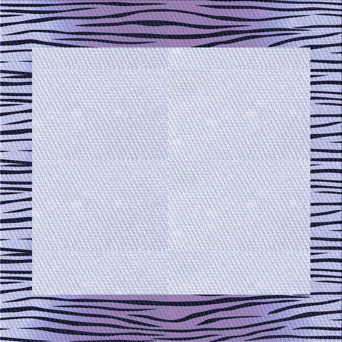 Round Patterned Blue Rug, pat1415blu