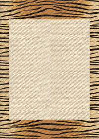 Machine Washable Transitional Golden Blonde Gold Rug, wshpat1415brn