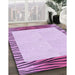 Machine Washable Transitional Orchid Purple Rug in a Family Room, wshpat1415pur