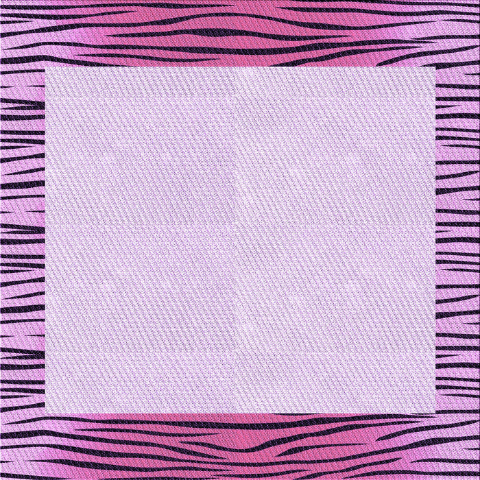 Round Patterned Orchid Purple Rug, pat1415pur