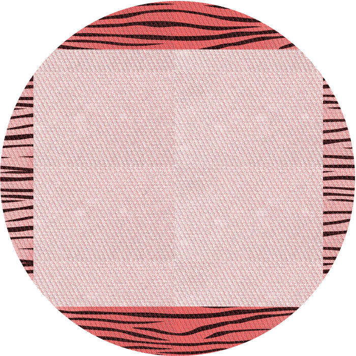 Square Patterned Light Red Pink Rug, pat1415rd