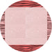 Square Patterned Light Red Pink Rug, pat1415rd