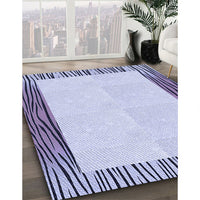 Patterned Blue Rug, pat1416blu