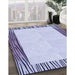 Machine Washable Transitional Blue Rug in a Family Room, wshpat1416blu