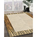 Patterned Golden Blonde Gold Rug in Family Room, pat1416brn