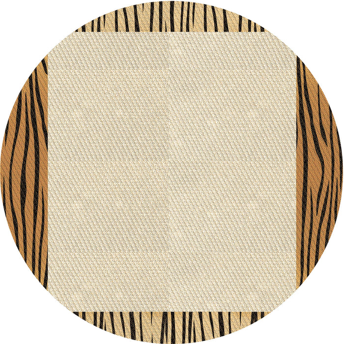 Square Machine Washable Transitional Golden Blonde Gold Rug in a Living Room, wshpat1416brn