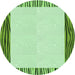 Square Patterned Green Rug, pat1416grn