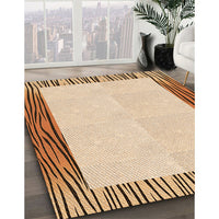 Patterned Golden Blonde Gold Rug, pat1416org