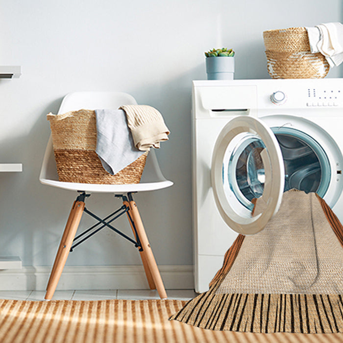Machine Washable Transitional Golden Blonde Gold Rug in a Washing Machine, wshpat1416org