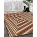 Machine Washable Transitional Sandy Brown Rug in a Family Room, wshpat1417brn