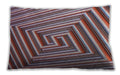 Patterned Rectangular Brown Red Lumbar Throw Pillow, 13 inch by 19 inch, lbpat1417