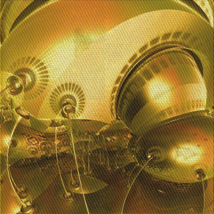 Round Machine Washable Transitional Yellow Rug, wshpat1418yw