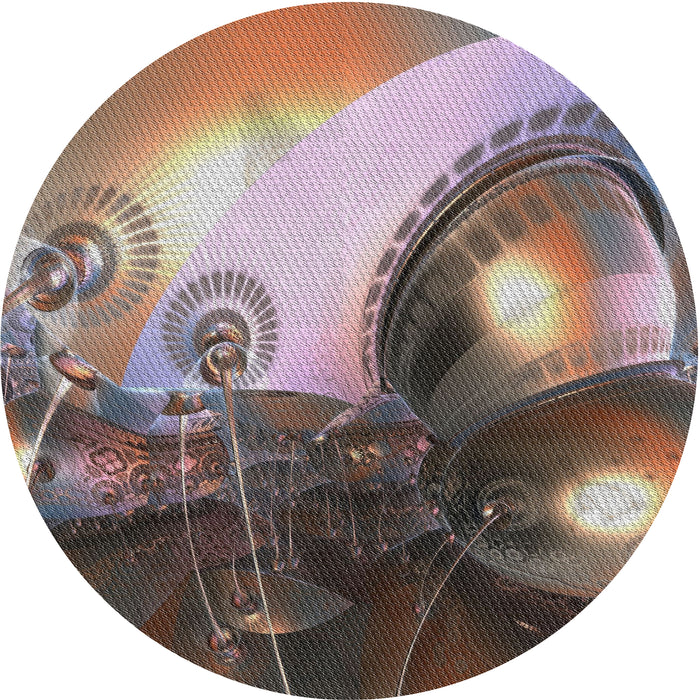 Square Machine Washable Transitional Bakers Brown Rug, wshpat1418