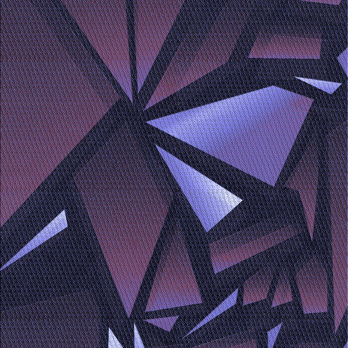 Patterned Deep Periwinkle Purple Rug, pat1419blu