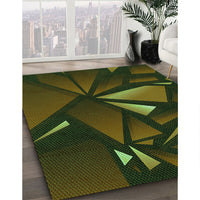 Patterned Midnight Gray Rug, pat1419grn