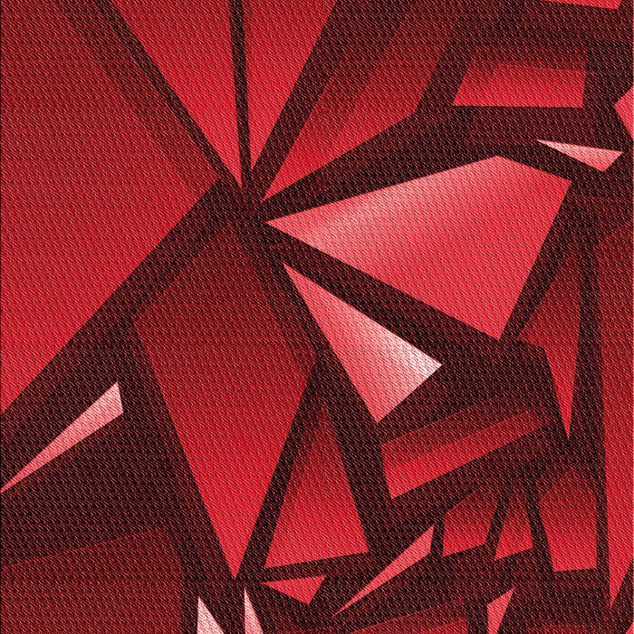 Machine Washable Transitional Tomato Red Rug, wshpat1419rd