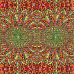 Sideview of Machine Washable Transitional Brass Green Rug, wshpat141