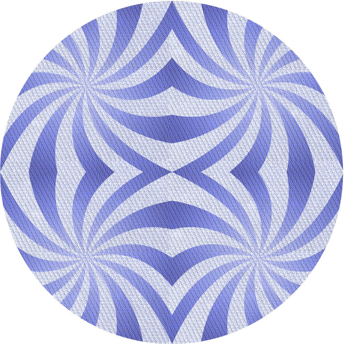 Square Machine Washable Transitional Light Slate Blue Rug in a Living Room, wshpat142blu