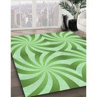 Patterned Light Green Rug, pat142grn