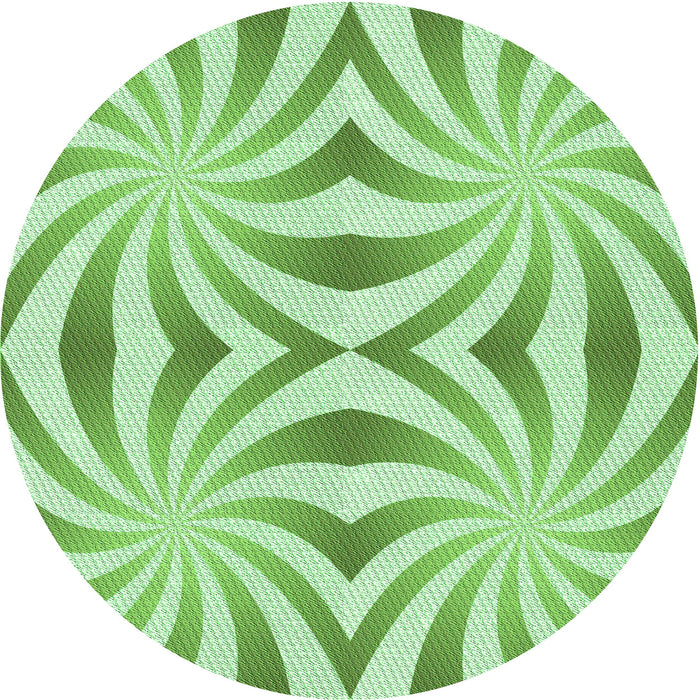 Square Patterned Light Green Rug, pat142grn