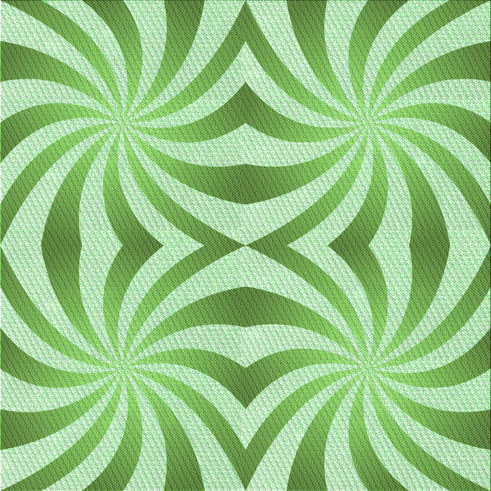 Round Patterned Light Green Rug, pat142grn