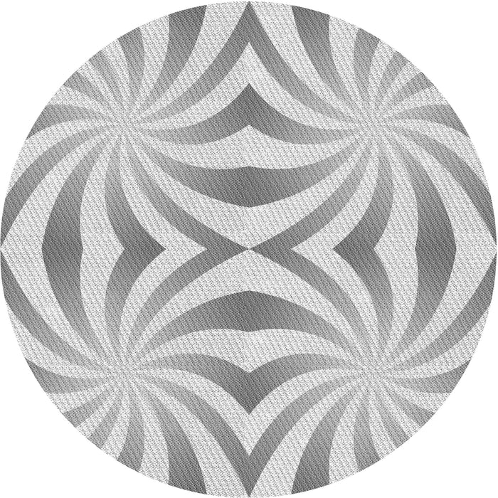 Square Patterned Gunmetal Gray Rug, pat142gry