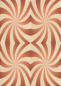 Machine Washable Transitional Bright Orange Rug, wshpat142org