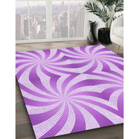 Patterned Blossom Pink Rug, pat142pur