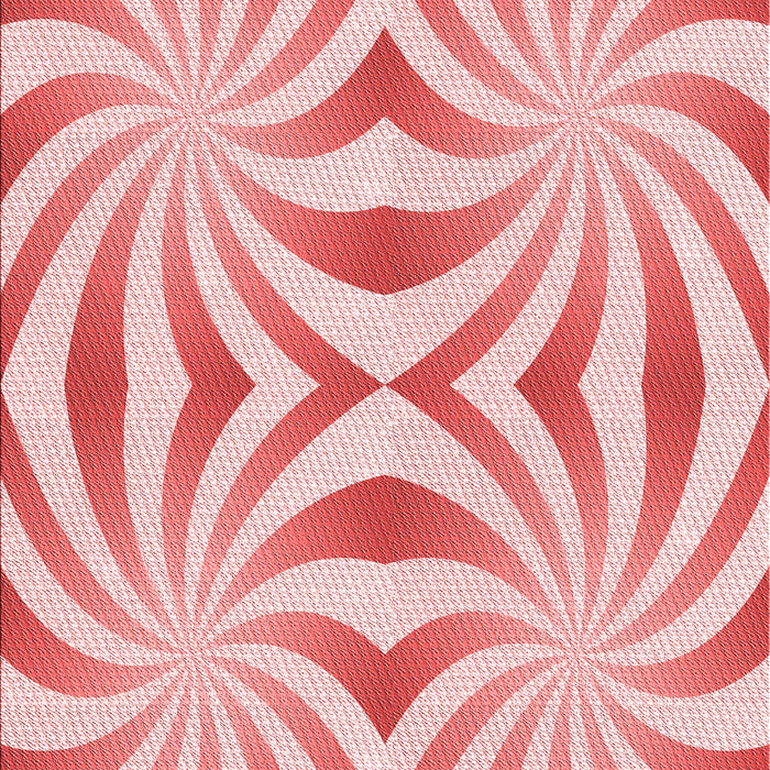 Machine Washable Transitional Deep Rose Pink Rug, wshpat142rd