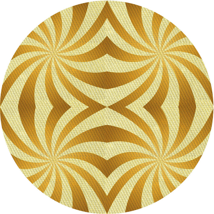 Square Machine Washable Transitional Dark Orange Rug in a Living Room, wshpat142yw