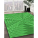 Patterned Lime Green Rug in Family Room, pat1420grn