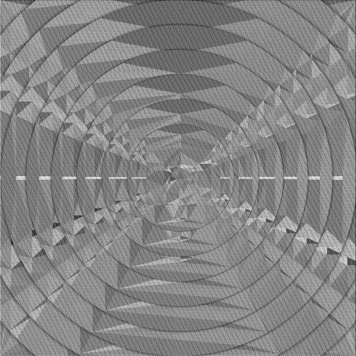 Round Patterned Gray Rug, pat1420gry