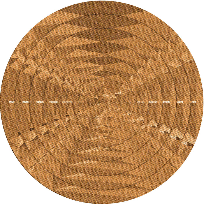 Square Machine Washable Transitional Dark Orange Rug in a Living Room, wshpat1420org