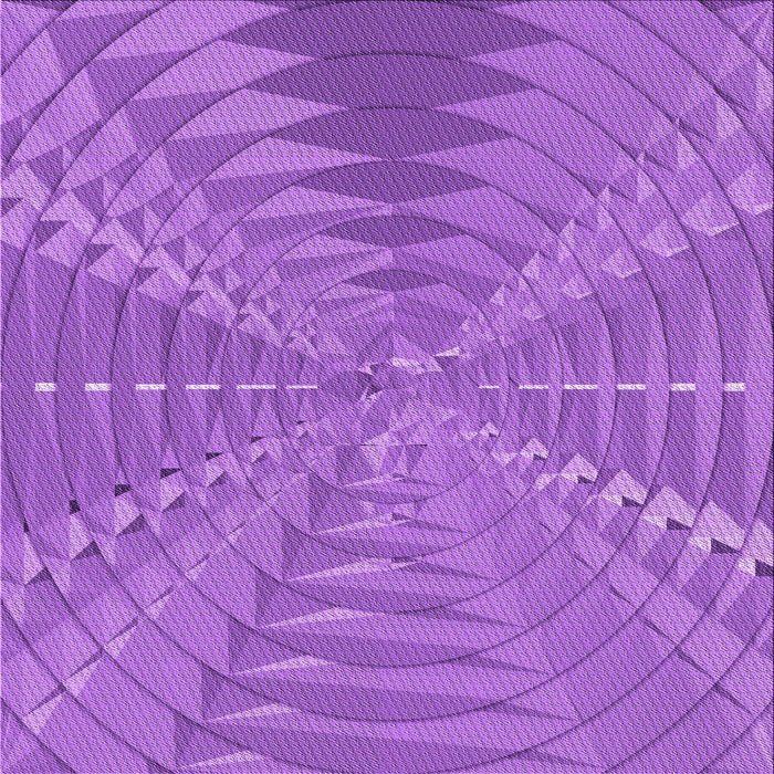 Round Patterned Purple Rug, pat1420pur