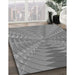 Patterned Gray Novelty Rug in Family Room, pat1420