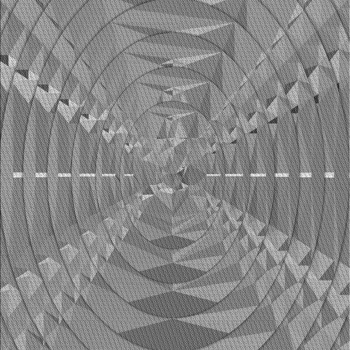 Patterned Gray Novelty Rug, pat1420