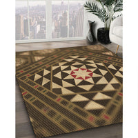 Patterned Copper Brown Rug, pat1421brn