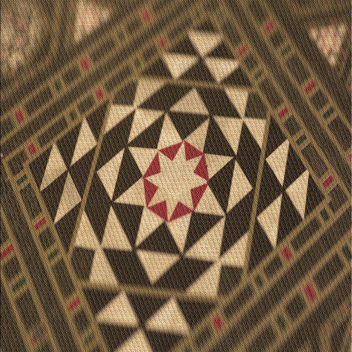 Patterned Copper Brown Rug, pat1421brn