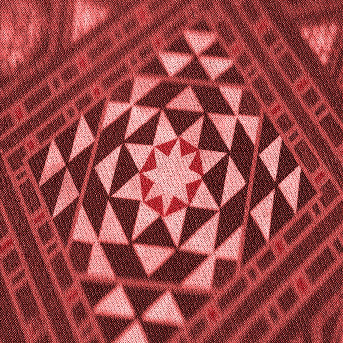 Machine Washable Transitional Red Rug, wshpat1421rd