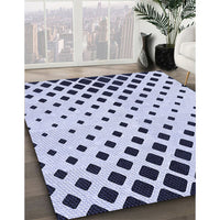 Patterned Lavender Blue Rug, pat1422blu