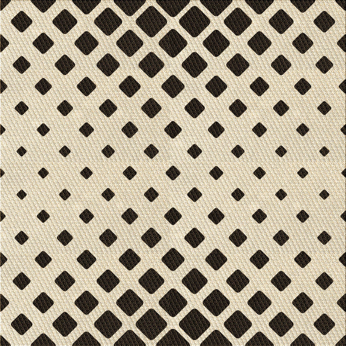 Round Patterned Vanilla Gold Rug, pat1422brn