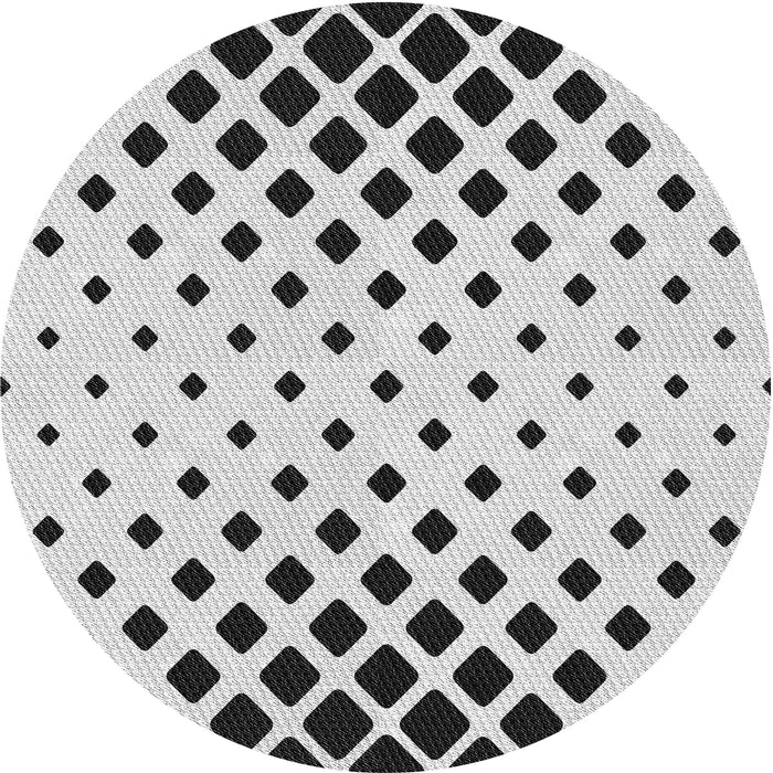 Square Patterned Ash Gray Rug, pat1422gry