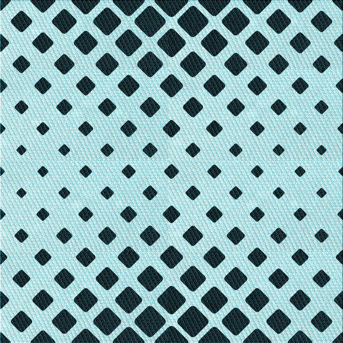 Round Patterned Electric Blue Rug, pat1422lblu