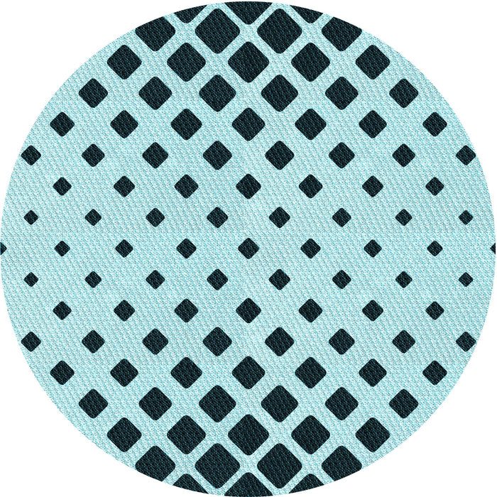 Square Patterned Electric Blue Rug, pat1422lblu