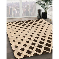 Patterned Sienna Brown Rug, pat1422org