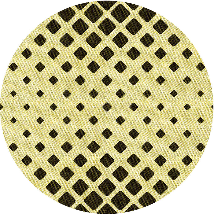 Square Patterned Oak Brown Rug, pat1422yw