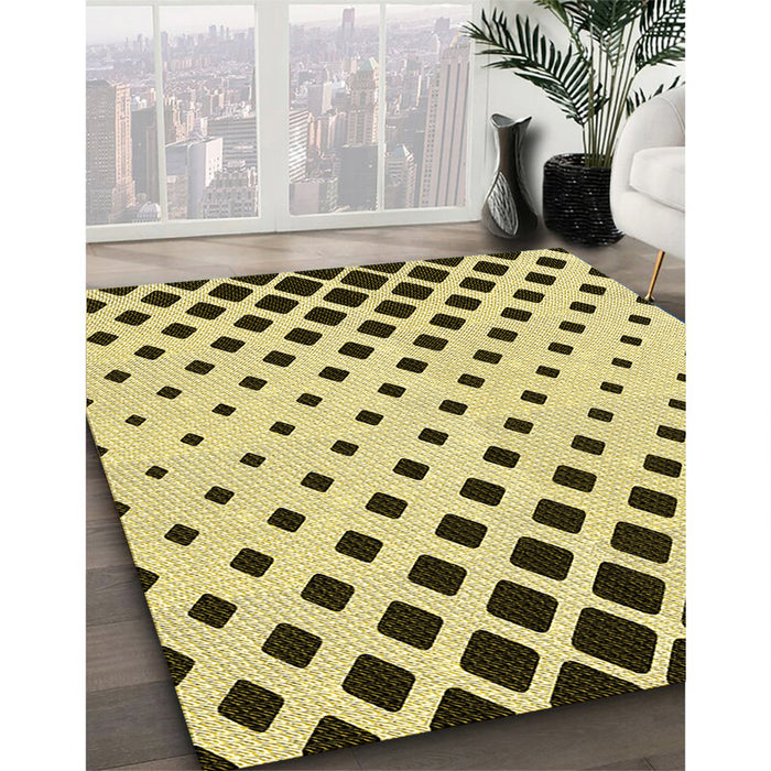 Patterned Oak Brown Rug in Family Room, pat1422yw